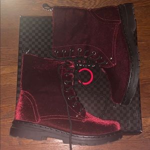 Carrini Lace Up Combat Boot